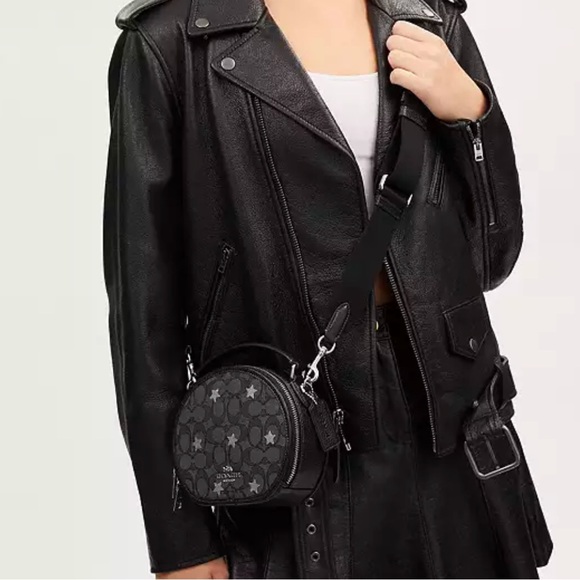 🌟NWT COACH CANTEEN CROSSBODY BAG IN SIGNATURE JACQUARD WITH STAR EMBROIDERY - Picture 3 of 15